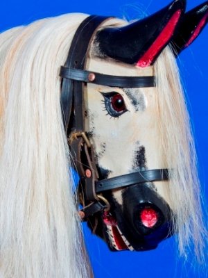 Blonde rocking horse hair