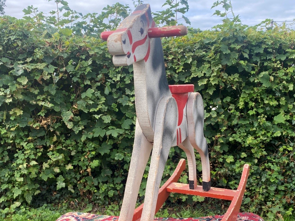 barrel bow rocking horse