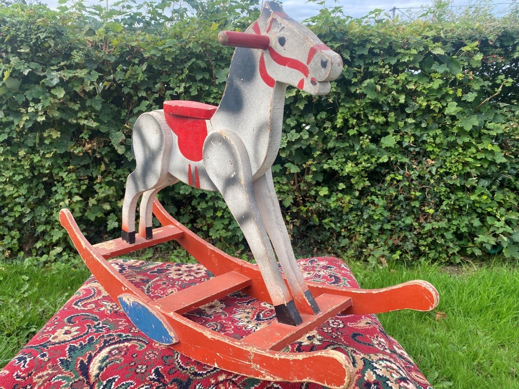 folk art rocking horse