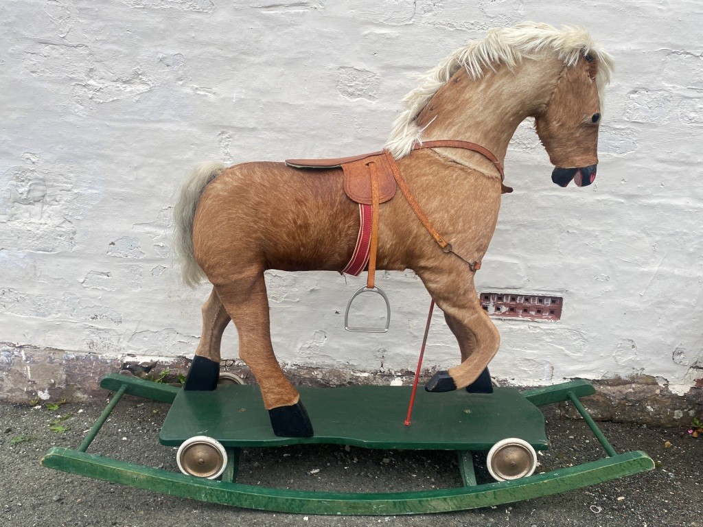 antique ayres rocking horse stand