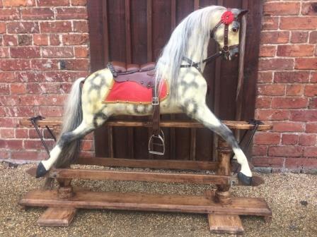 Lines extra carved rocking horse