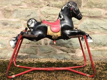 1950's rocking horse on springs