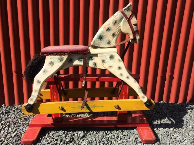 Vintage box rocking horse