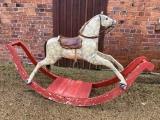  victorian bow rocking horse